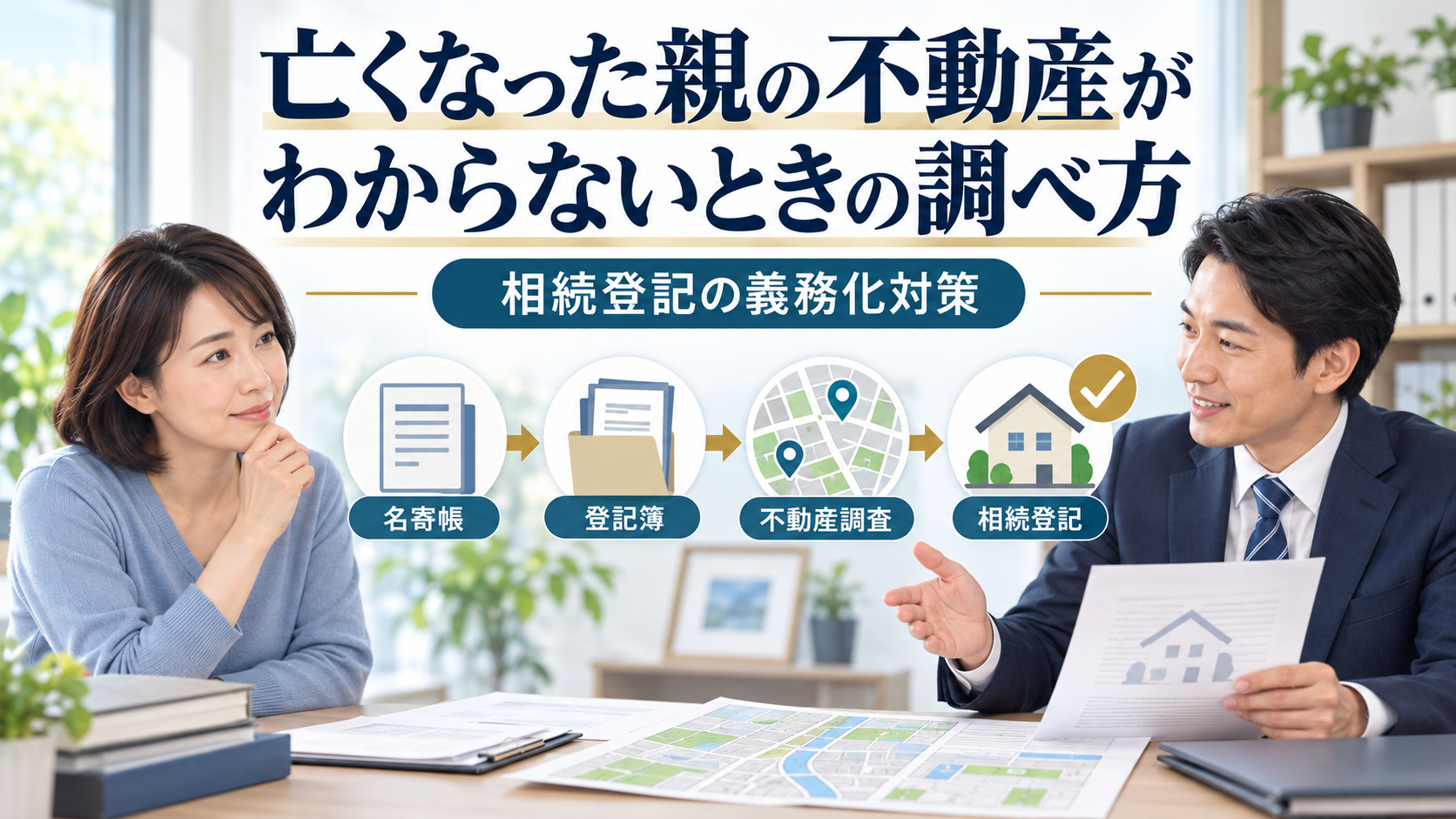亡くなった親の不動産がわからない時の調べ方と相続登記の義務化対策
